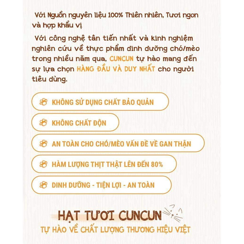 Hạt Mèo CunCun Cat 1.2Kg Thức ăn hạt khô cho mèo