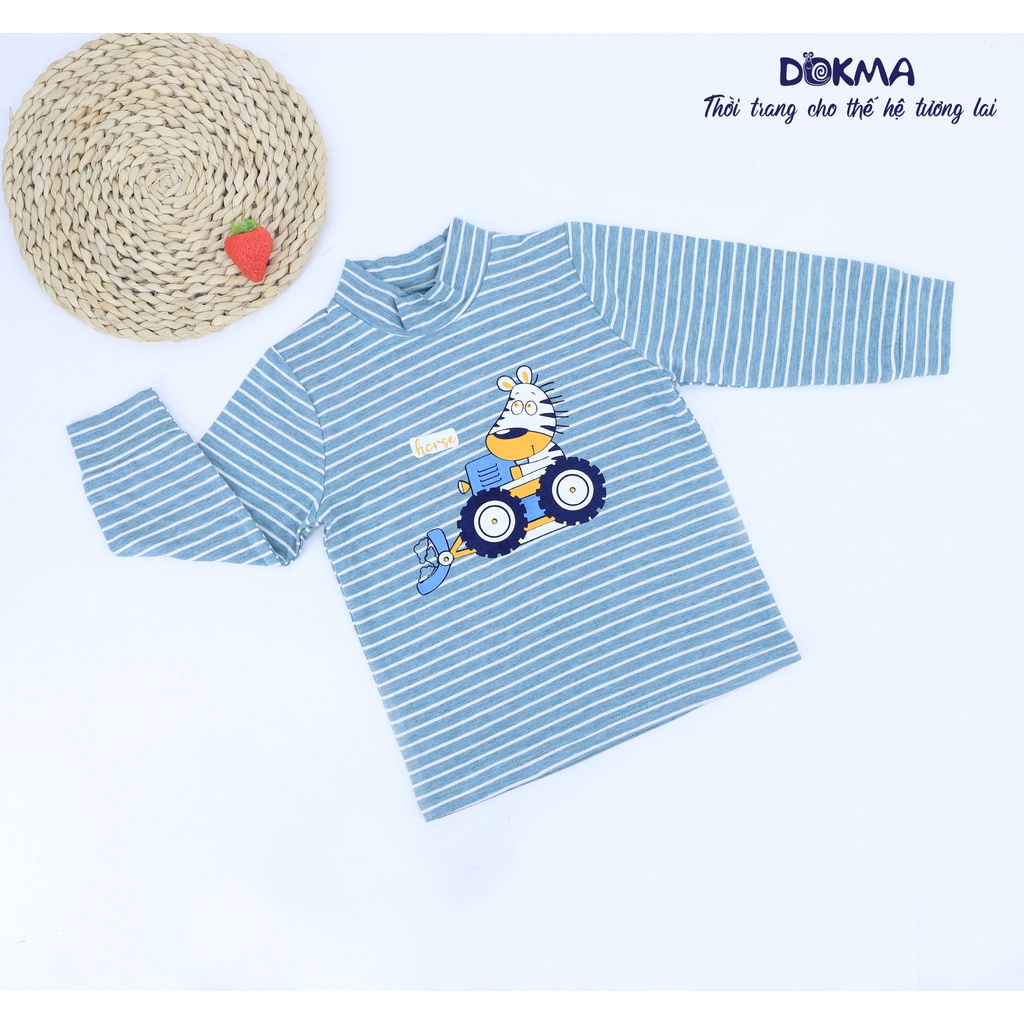 DA338N Áo cổ 3p dài tay Dokma (9-36M)