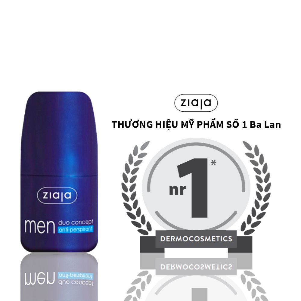 Lăn khử mùi dành cho Nam Ziaja Men Duo Concept Antiperspirant 60ml