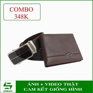 Ví nam & thắt lưng nam da bò nguyên miếng shaka skb07