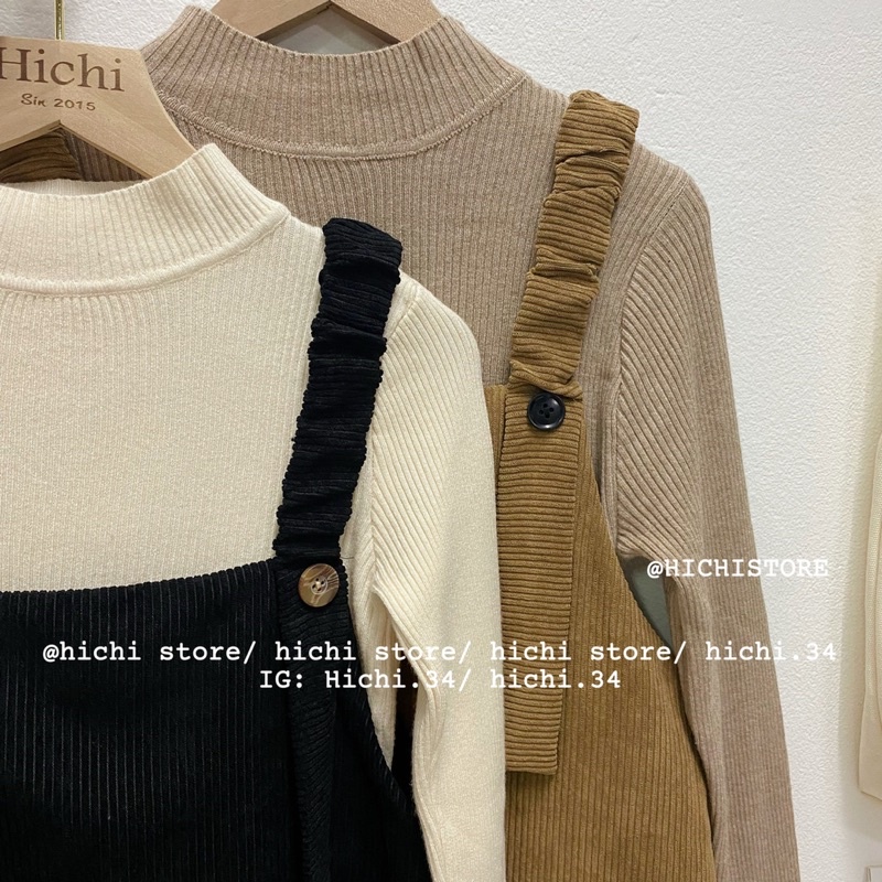 váy yếm nhung mùa đông ẢNH THẬT VIDEO hichi | BigBuy360 - bigbuy360.vn