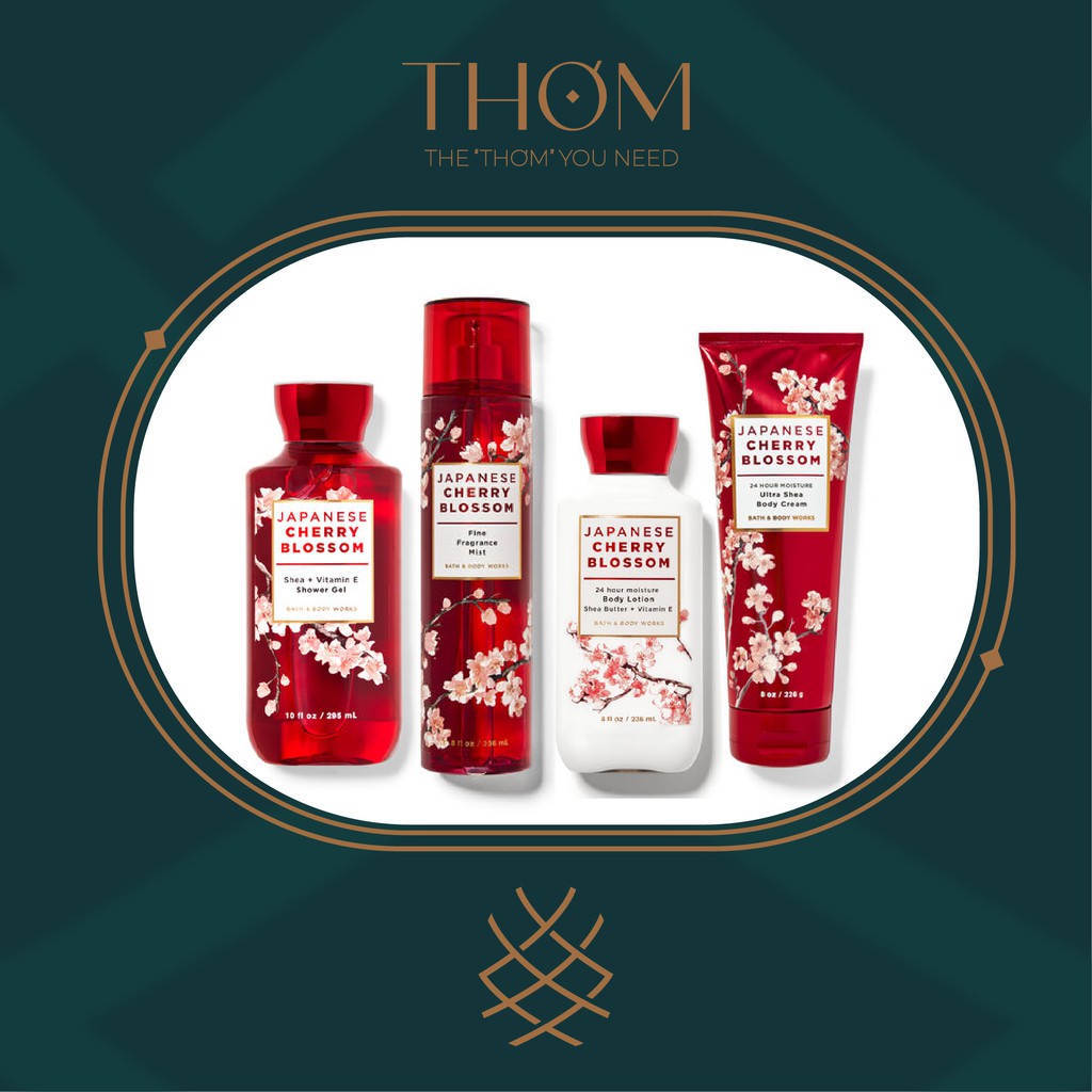 JAPANESE CHERRY BLOSSOM | Sản Phẩm Tắm Dưỡng Xịt Thơm Toàn Thân Bath & Body Works