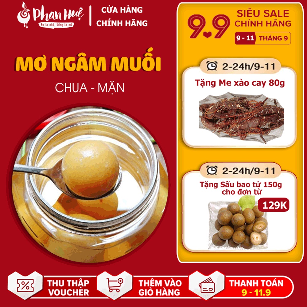 Mơ ngâm muối Hà Nội 2Kg , Phan Huệ Food. Mơ tươi chọn lọc, thanh nhiệt, hỗ trọ tiêu hóa, tốt cho sức khỏe.