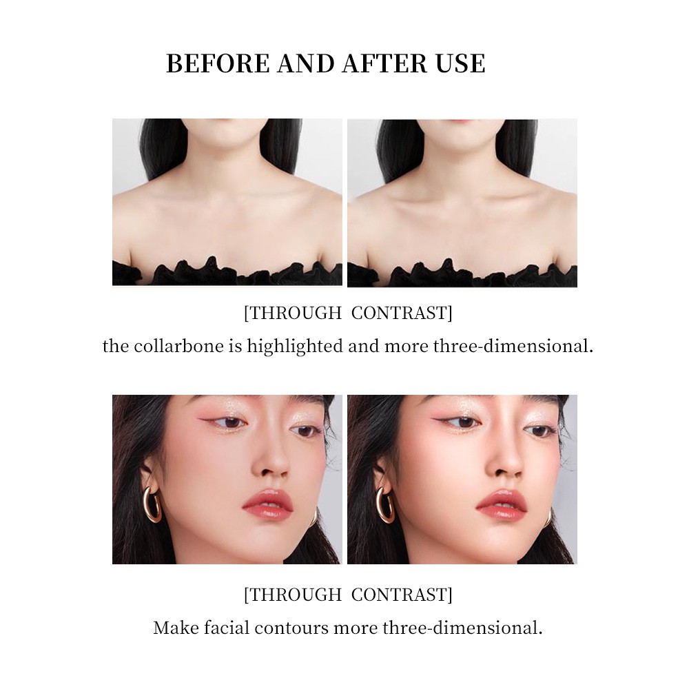 Bảng phấn tạo khối và bắt sáng FENLI E0401 4 trong 1 tạo hiệu ứng lấp lánh 7g | BigBuy360 - bigbuy360.vn