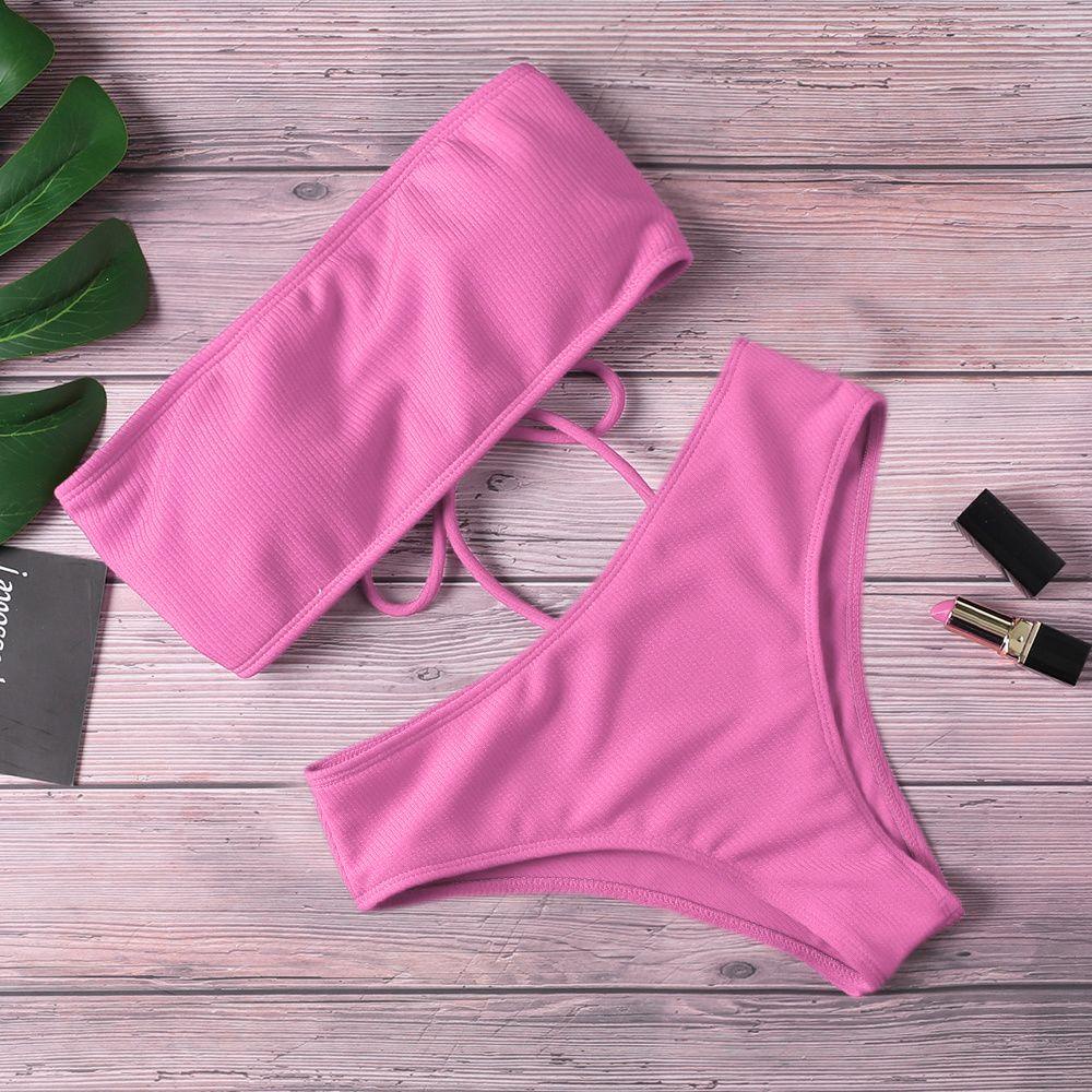 Bikini Nâng Ngực Kèm Quần Lưng Cao
