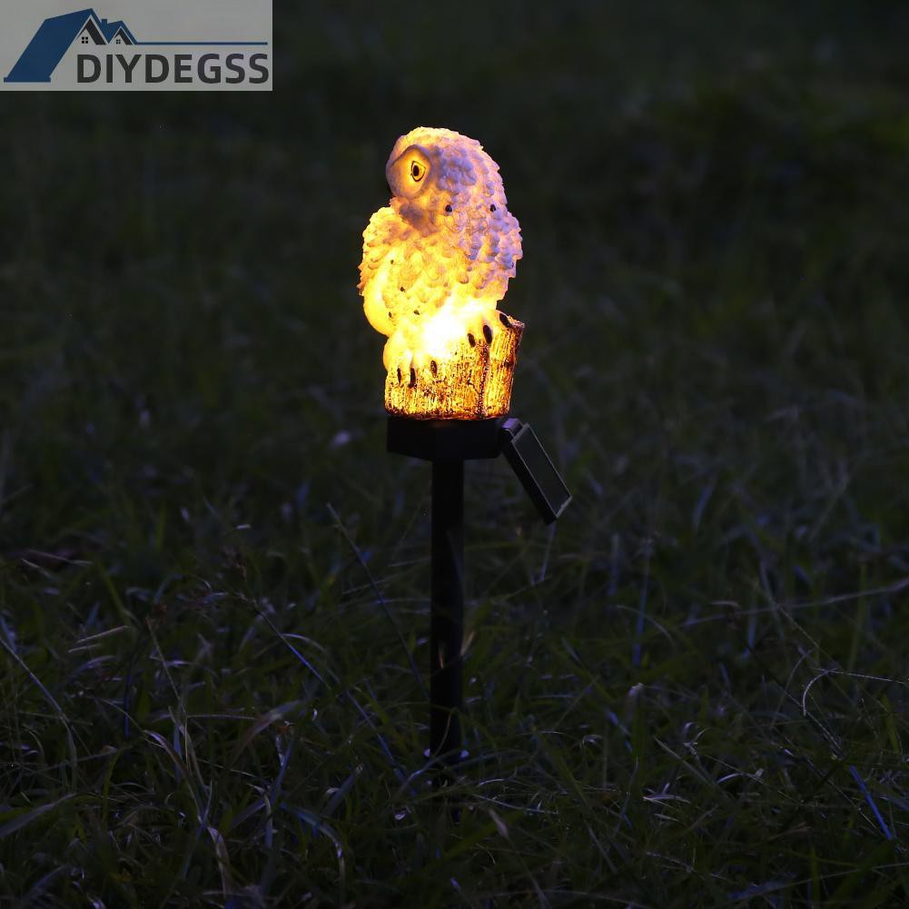 Đèn Led Năng Lượng Mặt Trời Hình Cú Chống Thấm Nước Trang Trí Sân Vườn Diydegs2