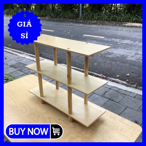 Kệ giá gỗ thông minh bằng gỗ tự nhiên, để sách vở tạp chí, đồ gia vị nhà bếp nhỏ gọn, lắp đặt nhanh chóng
