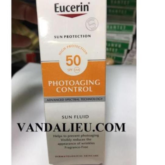 EUCERIN SUN FLUID PHOTOAGING CONTROL SPF 50 50ML KEM CHỐNG NẮNG GIÚP NGĂN NGỪA LÃO HÓA DA