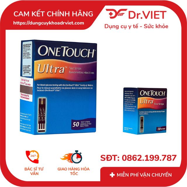 Que thử OT UTRA PLUS thương hiệu LIFESCAN Hàng chính hãng cho kết quả đo