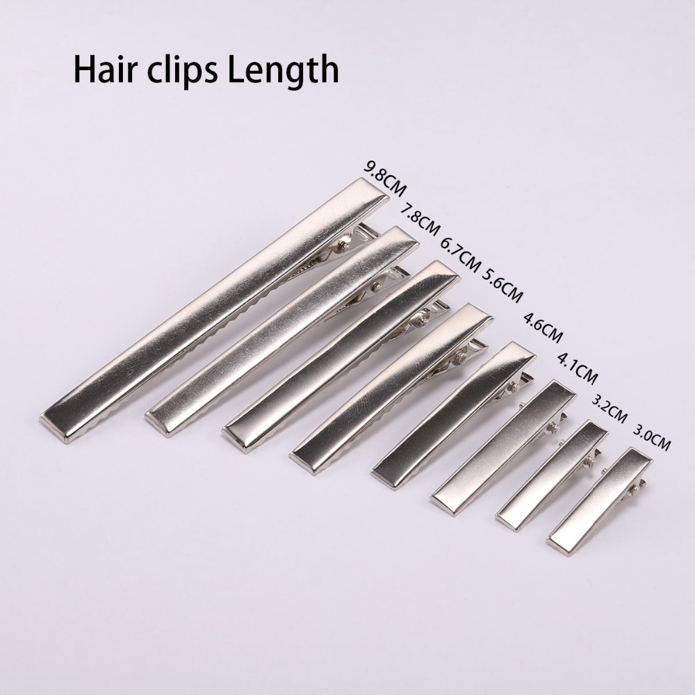 Set 20 kẹp tóc cá sấu ST.KUNKKA 30/ 40/ 45/ 55mm có răng dùng cho tự làm kẹp tóc