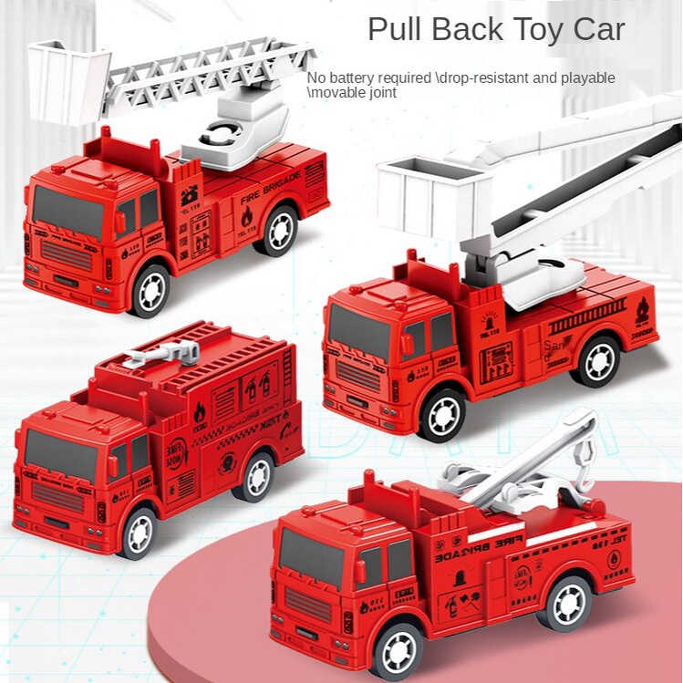 1 Xe Cứu Hỏa Đồ Chơi Mini Cho Bé