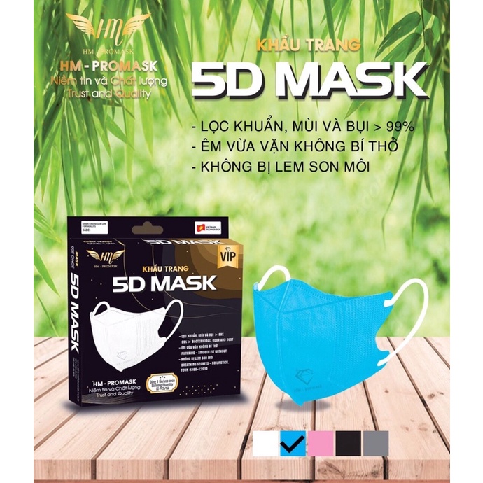 Khẩu trang 5D mask HOÀNG MINH, 1 hộp 10cái