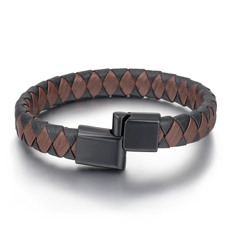 Vòng Tay Da Bện Phong Cách Vintage Cho Nam
