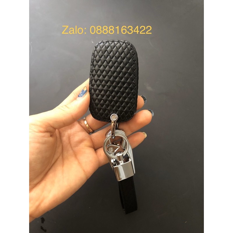 Bao da chìa khoá Tucson, sonata, morning, Cerato form cũ (Hyundai và KIA ) màu đen hàng cao cấp loại 1 M300