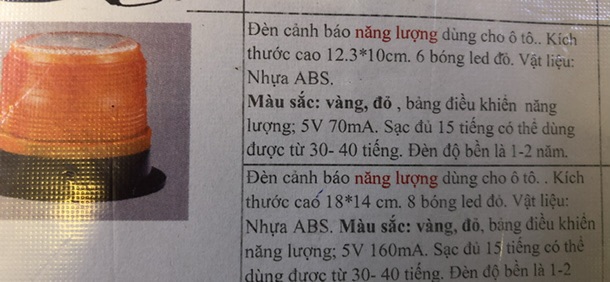 Đèn nháy năng lượng mặt trời