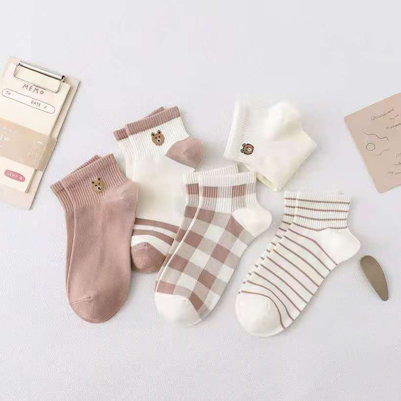 [Set 5] Tất vớ nữ cổ ngắn đủ họa tiết cho mùa hè phong cách Nhật Bản SVT