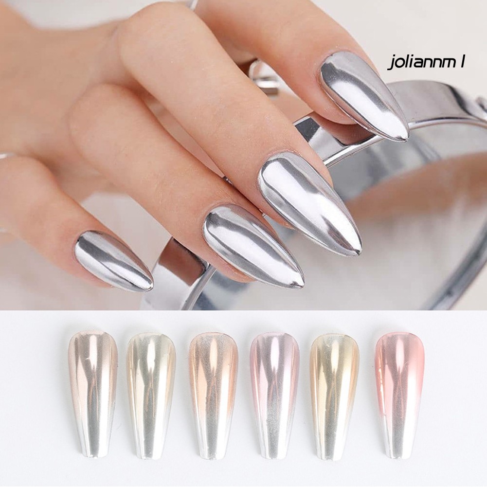 Bột tráng gương trang trí móng tay 2 màu thời trang