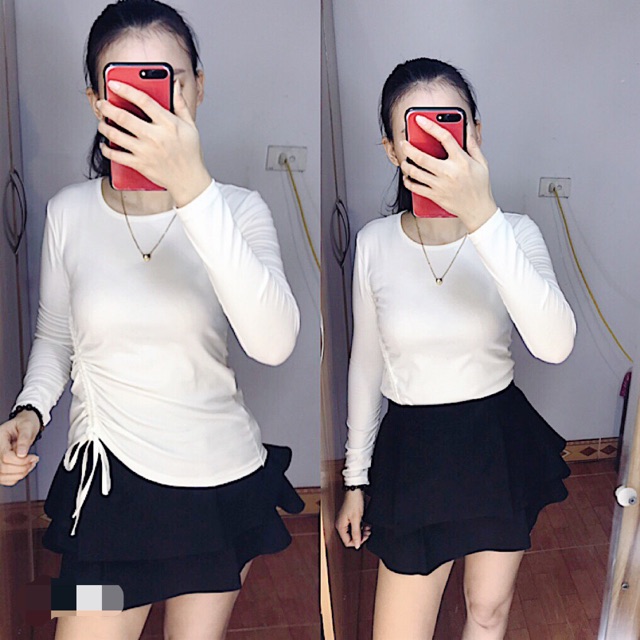 Áo kiểu dây rút có ảnh thật nguyễn thêm | BigBuy360 - bigbuy360.vn