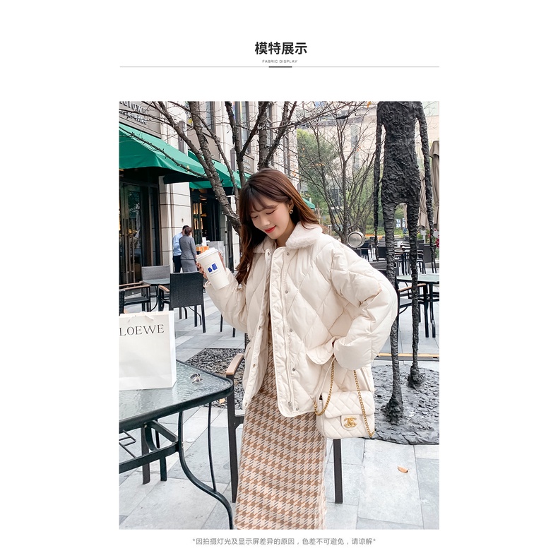 Áo phao nữ Hàn Quốc trám cổ lông Quảng Châu - ELLY Clothings | BigBuy360 - bigbuy360.vn