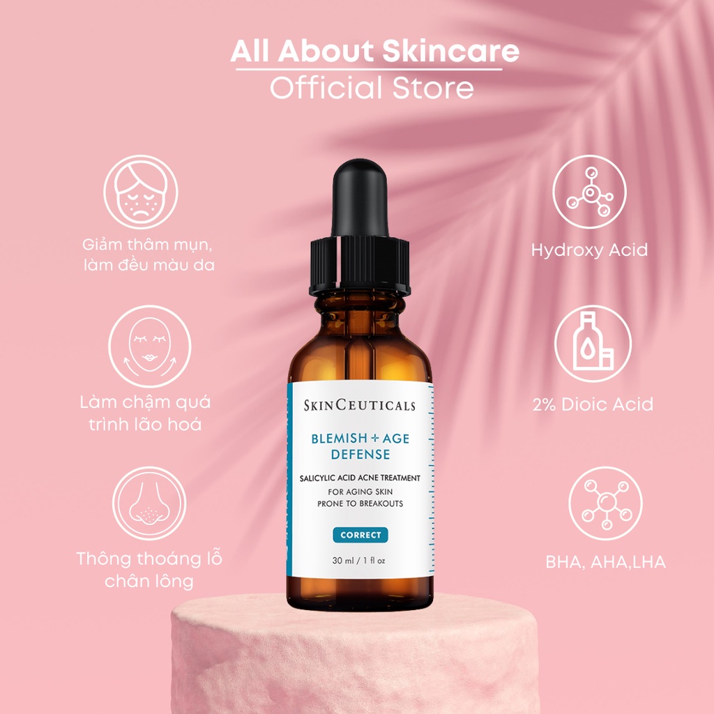 Tinh chất giảm mụn skinceuticals Blemish + Age Defense
