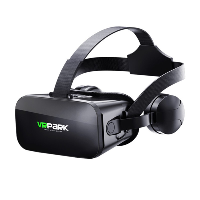 VRPARK J20 3D VR Glasses Virtual Reality Glasses for 4.7- 6.7 Smart Phone iPhone Android Games Stereo with Headset Controllers