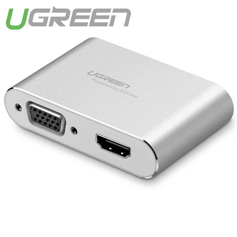 Bộ chuyển đổi đa năng từ điện thoại máy tính bảng ra HDMI + VGA Ugreen 30522