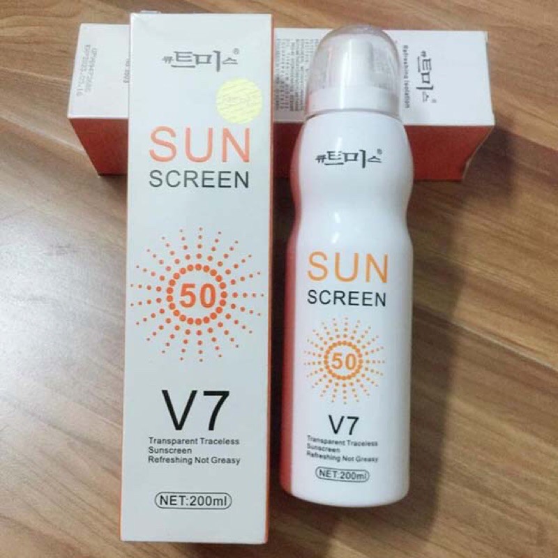 XỊT CHỐNG NẮNG lia V7 SUN SCREEN