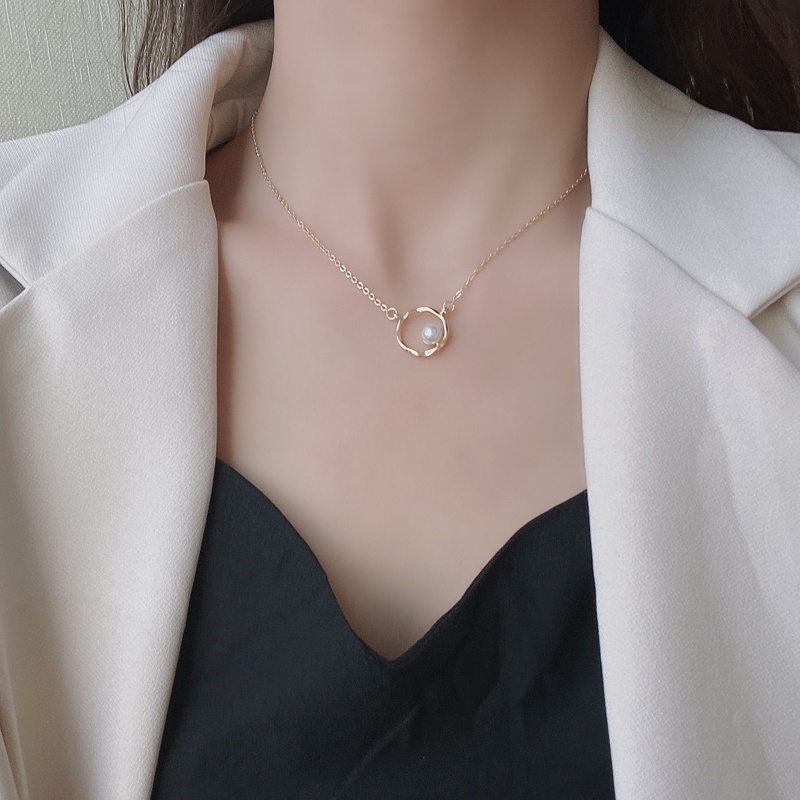 Vòng cổ Ngọc Trai Phong Cách Hàn Quốc