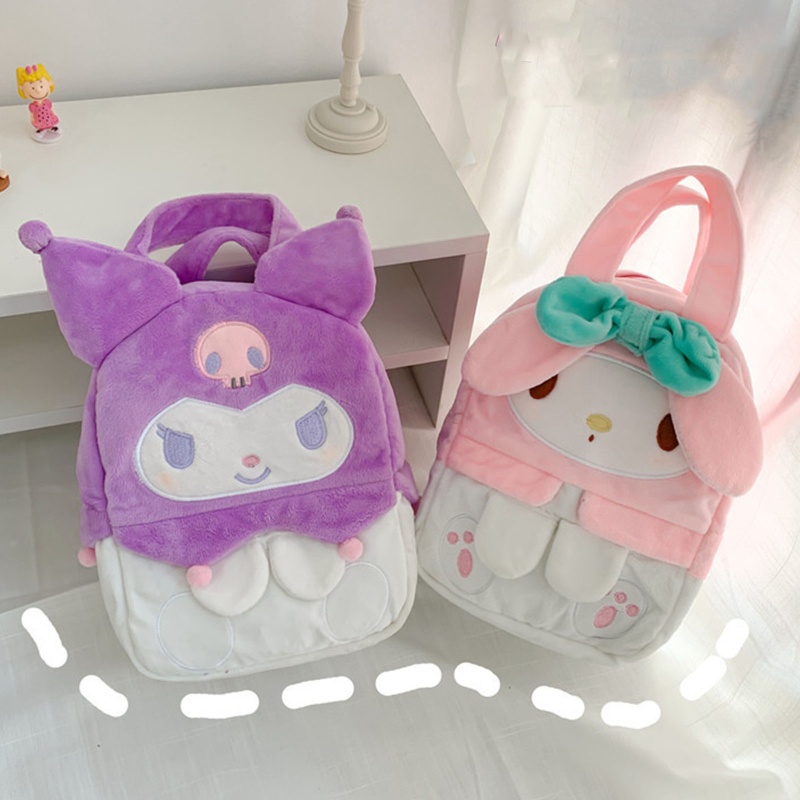 Túi Xách Tay Bằng Lông Thỏ Dễ Thương Sức Chứa Lớn