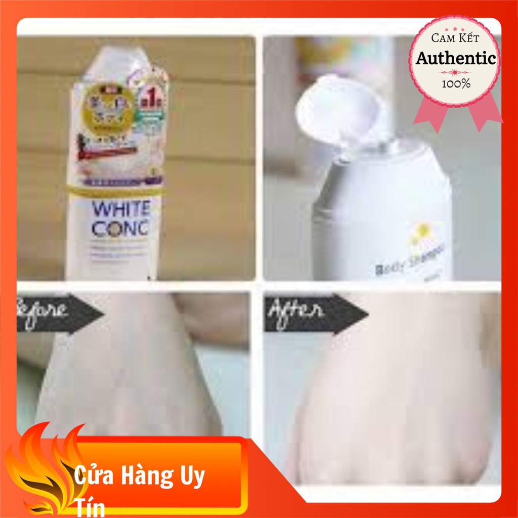 [ CHÍNH HÃNG] Sữa tắm trắng da hằng ngày white conc body shampoo nhật bản hàng chuẩn 100%