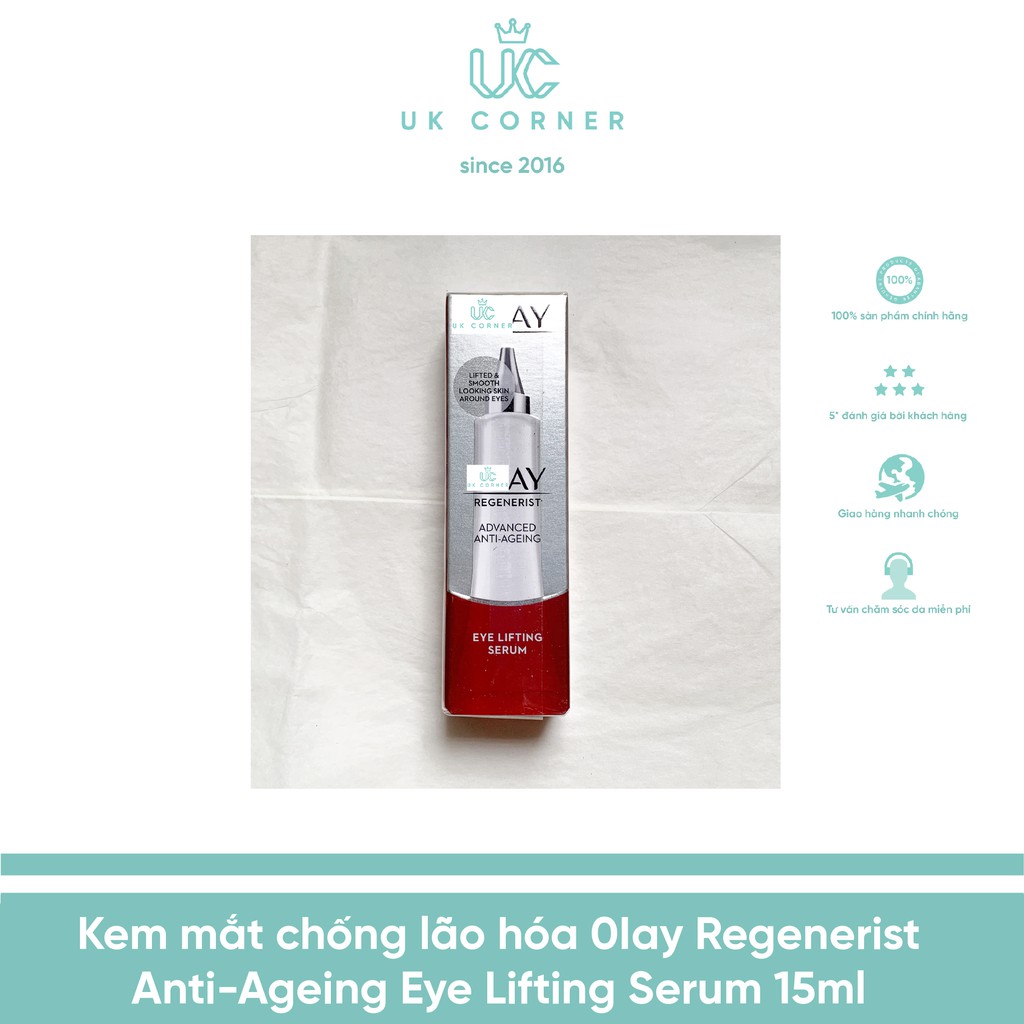 [OLAYUK-Anh Quốc phân phối] Kem mắt chống lão hóa 0Iay Regenerist Anti-Ageing Eye Lifting Serum 15 ml