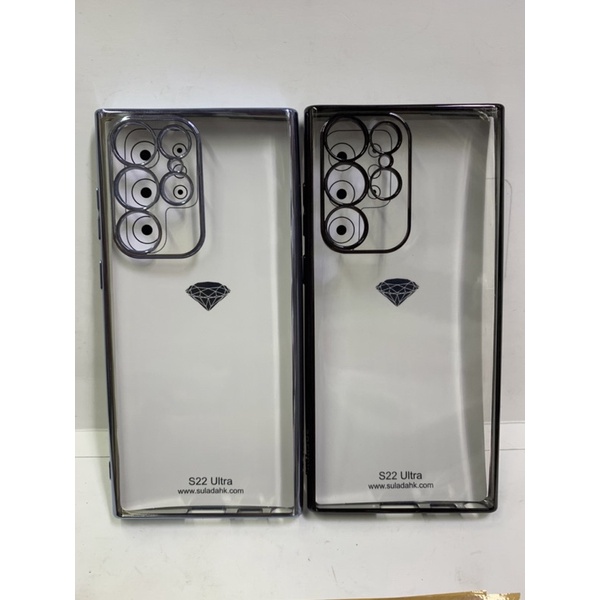 Ốp lưng Samsung S22 Utra dẻo viền xi lưng trong suốt bảo  vệ cam hàng công ty