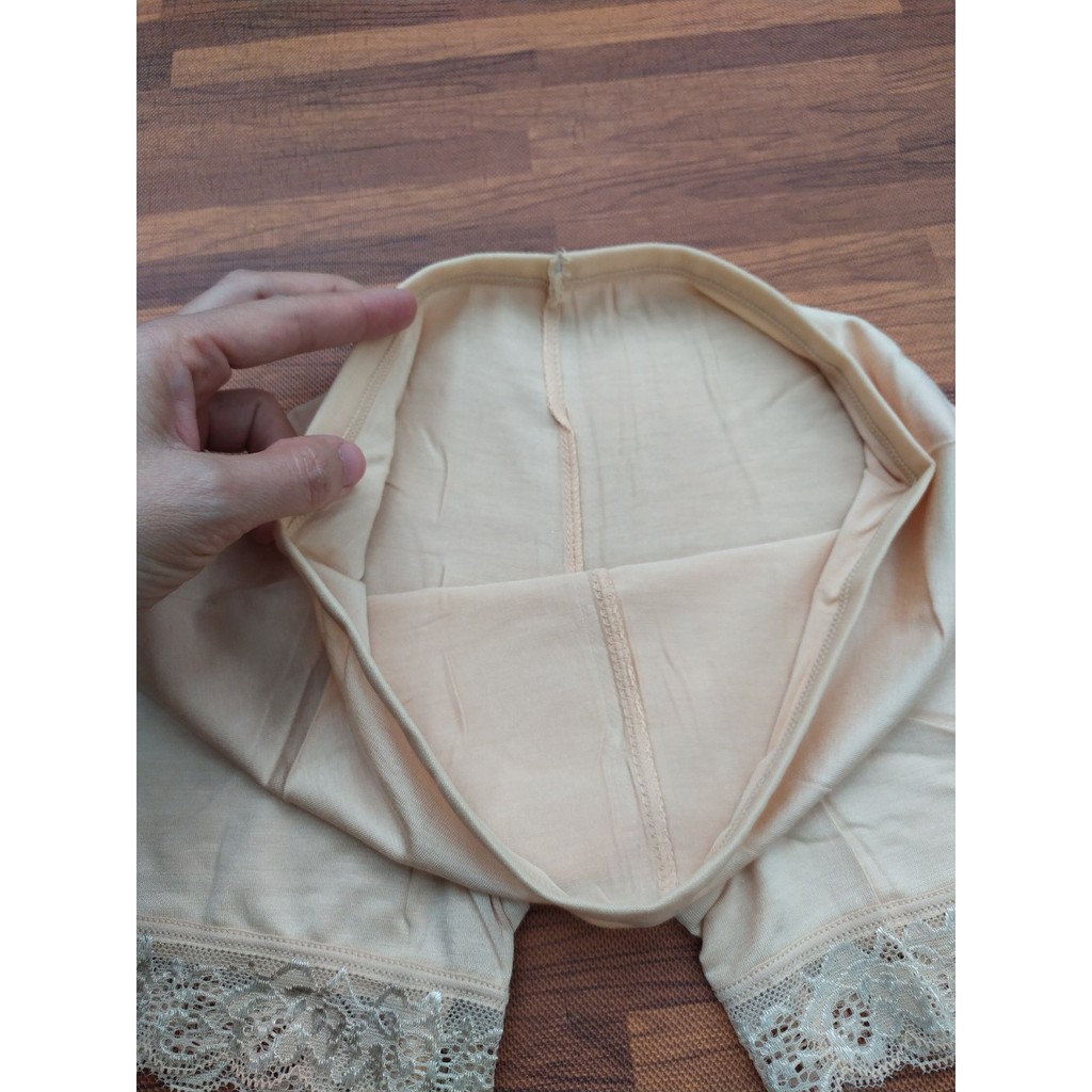 Quần đùi mặc trong váy cotton viền ren mã 1820