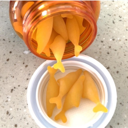 Dầu cá Omega 3 Nutri D- Day Omega 3 Baby & Kids dạng kẹo dẻo vị cam ngọt thơm dễ ăn dành cho trẻ trên 2 tuổi lọ 60 viên