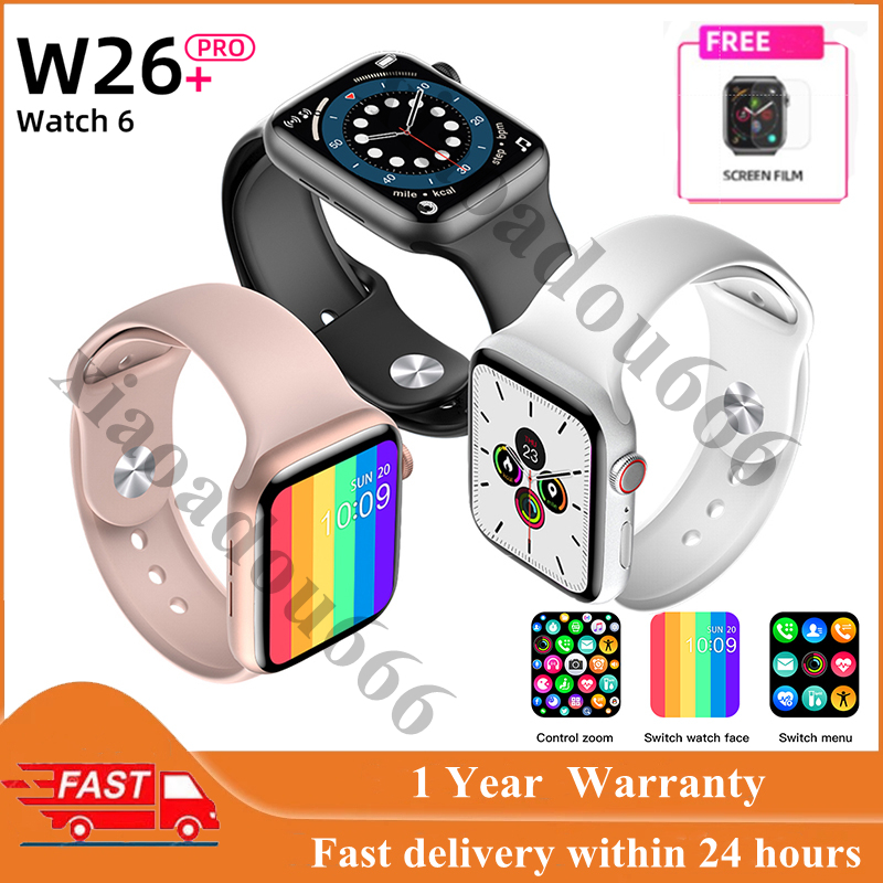 Đồng Hồ Thông Minh Iwo W26 + Pro Màn Hình Cảm Ứng Có Thể Gọi Điện Thoại Android Iwo 13 12 W26 W46 Hw12 Dt100 T500