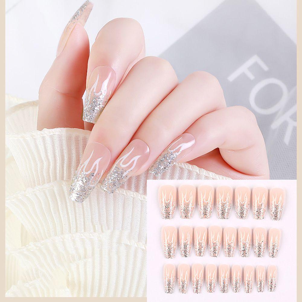 Bộ 28 Móng Tay Giả Làm Đẹp Kèm Vỏ Acrylic