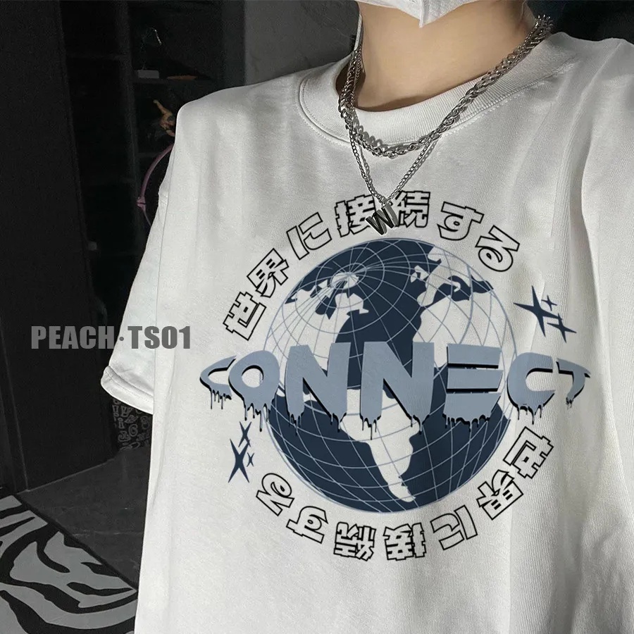 NRVP Áo Thun 100% Cotton Dáng Rộng Thời Trang Hàn Quốc Cho Nữ