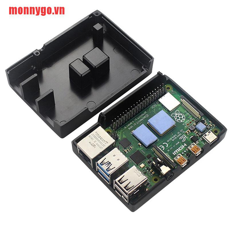 [monnygo]For GeeekPi Raspberry Pi 4 CNC Aluminum Case with Fan Heatsinks fo