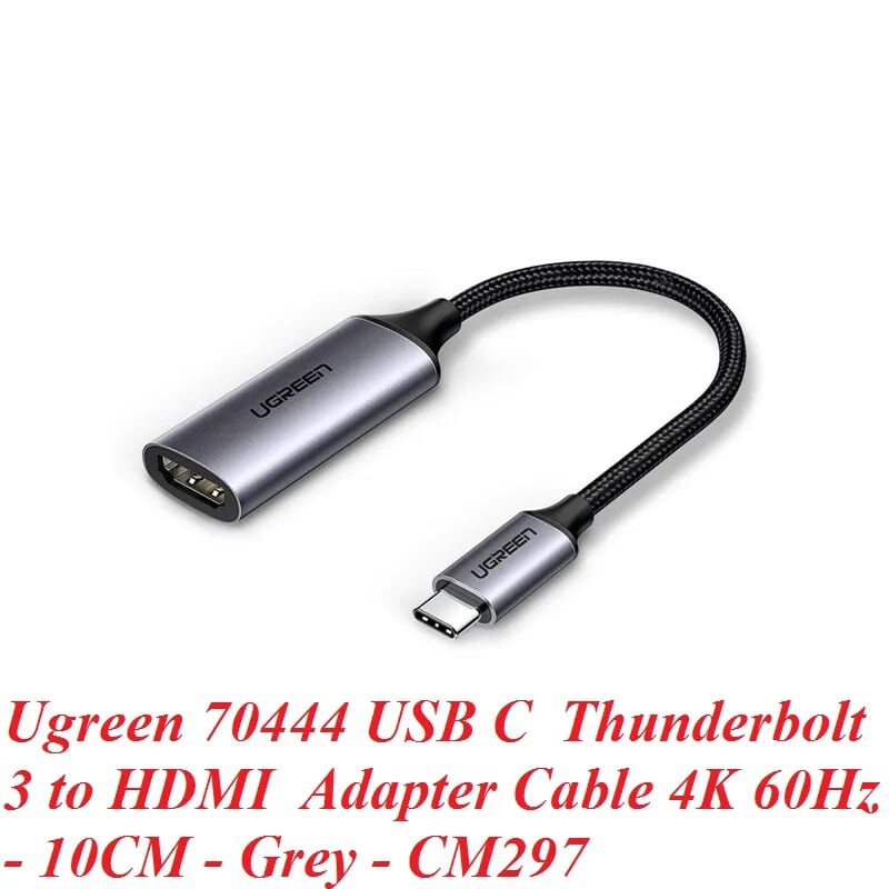 Cáp USB Type C to HDMI hỗ trợ 4K@60Hz chính hãng Ugreen 70444 chính hãng