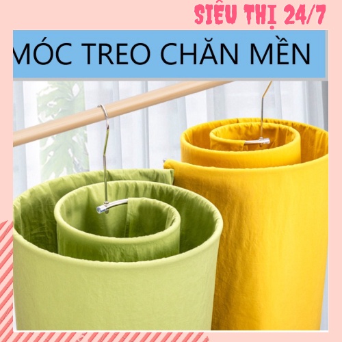 [⛔GIÁ HỦY DIỆT❌] Móc phơi chăn tiện lợi hình lục giác inox không rỉ chịu trọng tải 10kg 88191