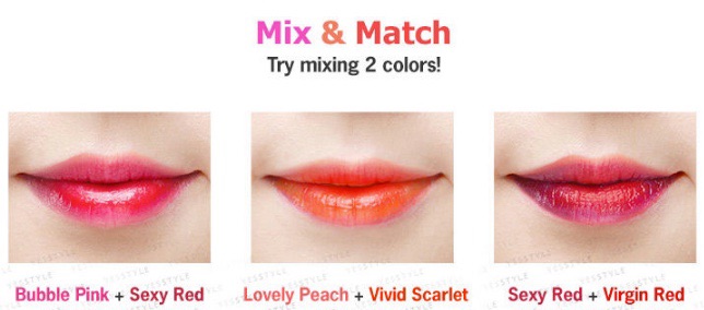 Combo 3 son xăm môi Hàn Quốc chính hãng Berisom Chu My Lip Tint Pack  #3 tông màu bất kỳ