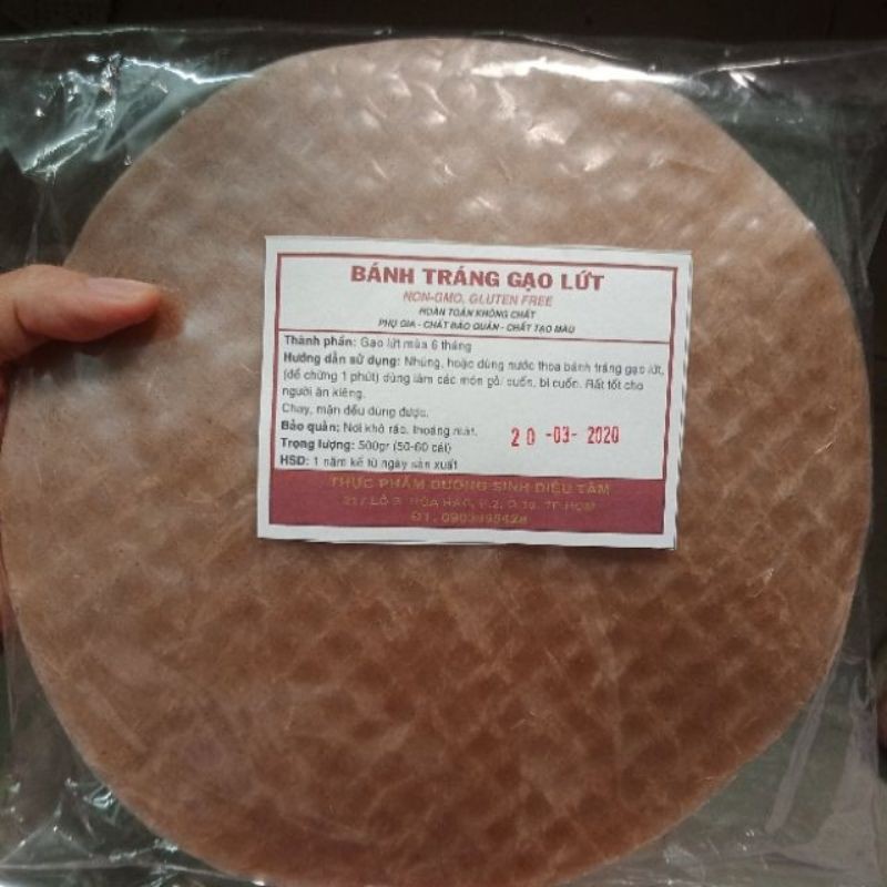 Bánh tráng gạo lứt đỏ thực dưỡng Healthy 500g