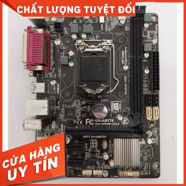 Combo Main Giga H81 + Chip i3 4160 + Ram 4g buss 1600 Tặng Fan CPU