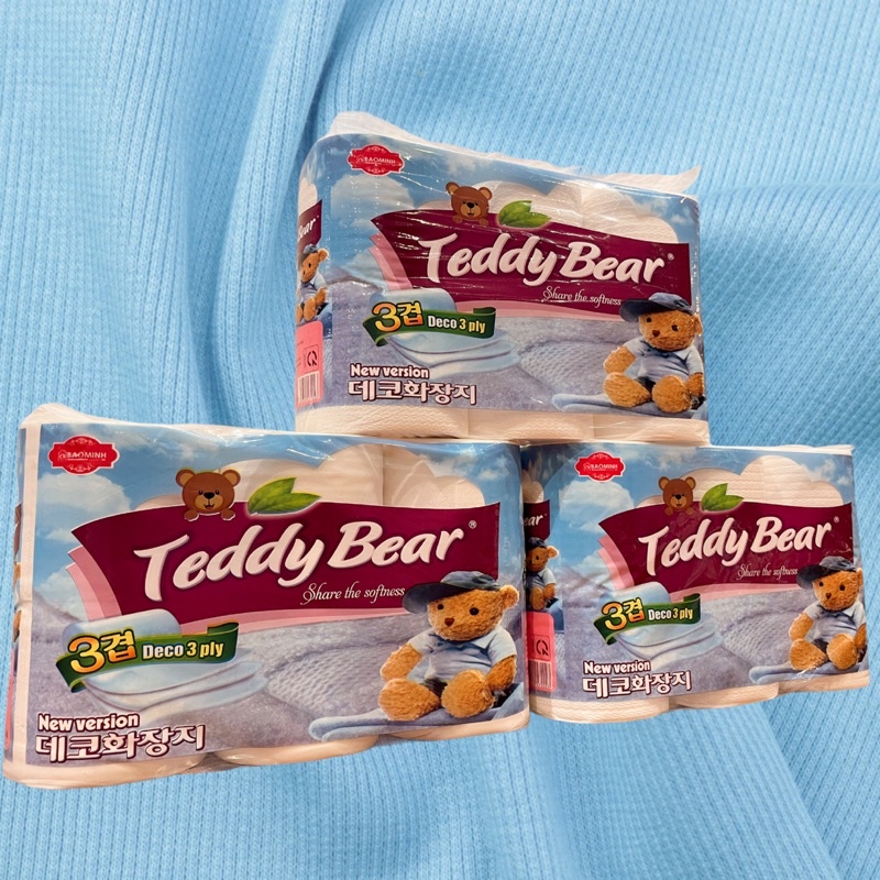 Combo 3 Cuộn Giấy Teddy Bear Kitchen Towel