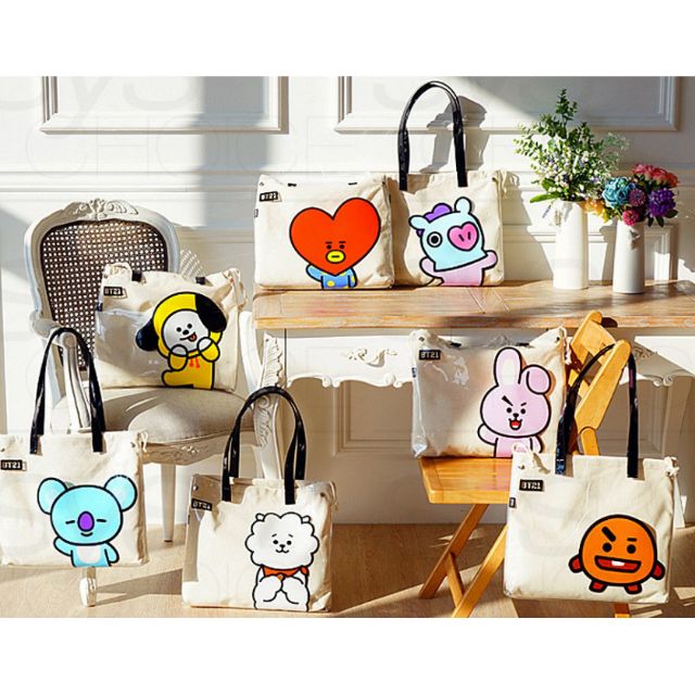 Túi tote BT21 2 trong 1 BTS