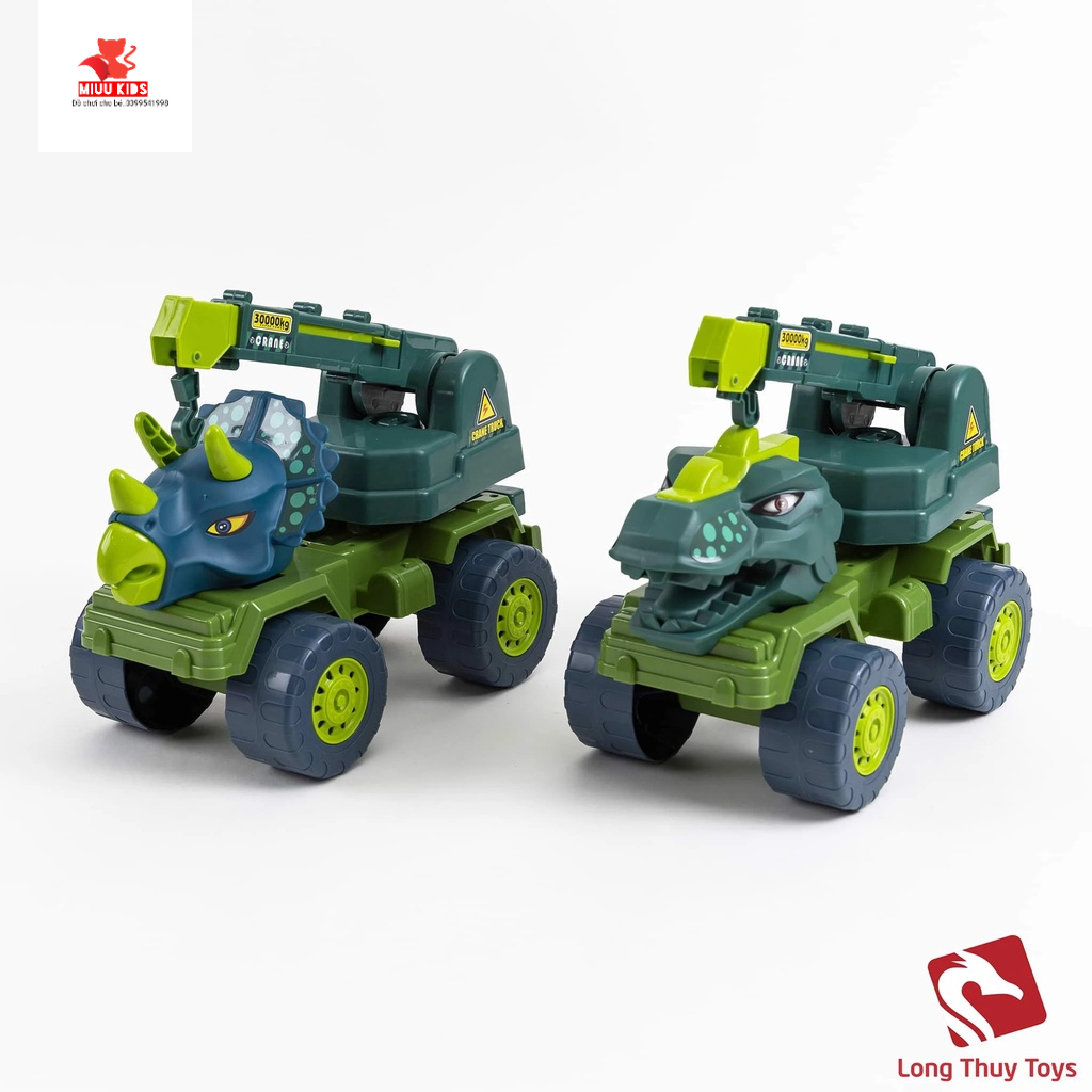 Xe Cần  Cẩu  Móc Khủng Long Size Đại Cho Bé Hàng Việt Nam
