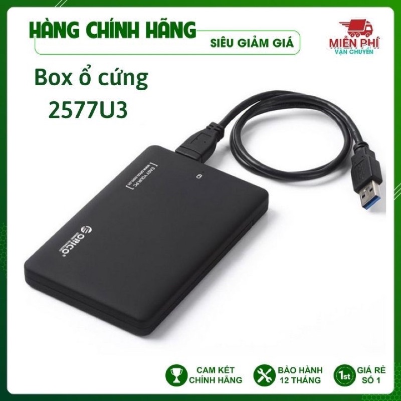 Box 2.5 Orico 2020U3/ Box orico 2577, Box WD, dockbox. Sata 3.0. Box dùng cho ổ hdd, ssd, hộp đựng ổ cứng laptop 2.5.
