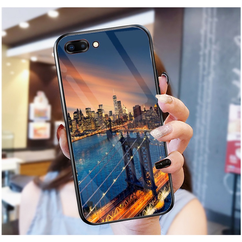 Ốp Lưng OPPO A3s, A12E, A5 Ốp kính bóng cao cấp mới nhất