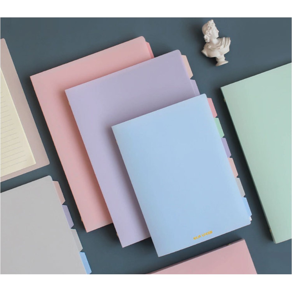 [Mã LIFEBOOK2 giảm 10% đơn 0Đ] Sổ còng dẻo màu pastel size A5, B5 - ALT026