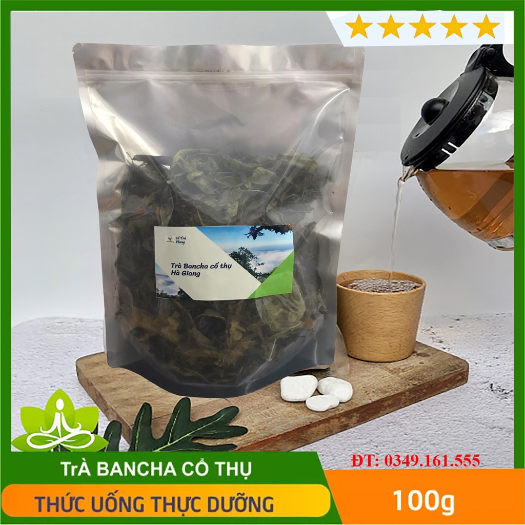 Trà Bancha Shan Tuyết Hà Giang (100gr) - Trà bancha lá già 5 năm